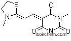 Molecular Structure of 428519-08-8 (1,3-Dimethyl-5-[2-(3-methylthiazolidin-2-ylidene)ethylidene]pyrimidine-2,4,6-trione)